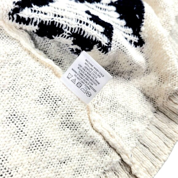 Womens XL Olivia & Sky Fringe Aztec Boho Open Front Cardigan- Cream Long Sleeve - Picture 12 of 12